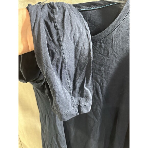 Mack Weldon Men's Long Sleeve Crewneck T-Shirt Navy‎ Blue Size Large Pima Cotton - Picture 5 of 6